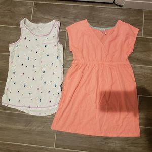 Circo Pink Dress and Cherokee Tank Top